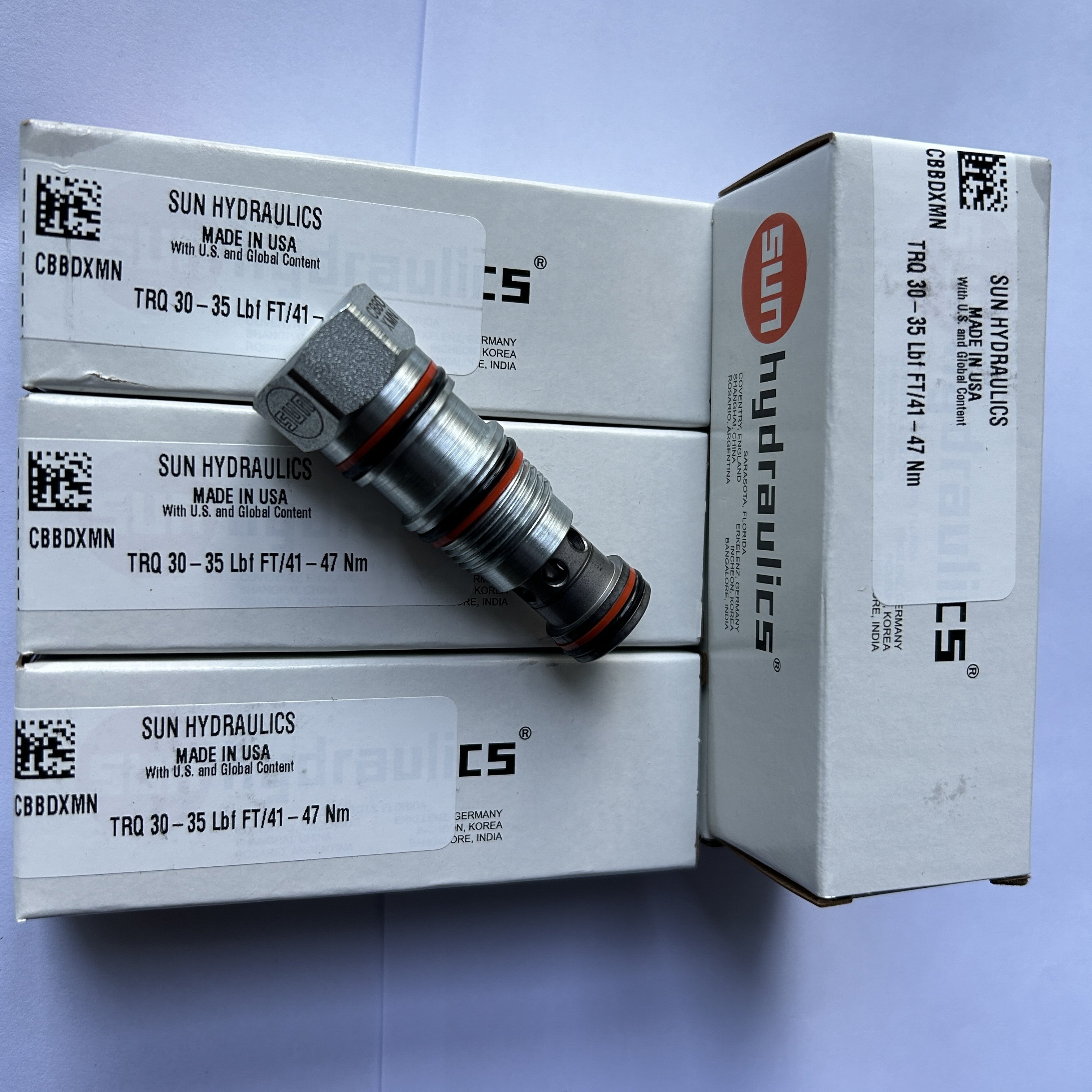 CBBDXMN Original 3-Way Solenoid-Operated Directional Spool Valve 740 Series with 740 Series by SUN Hydraulics