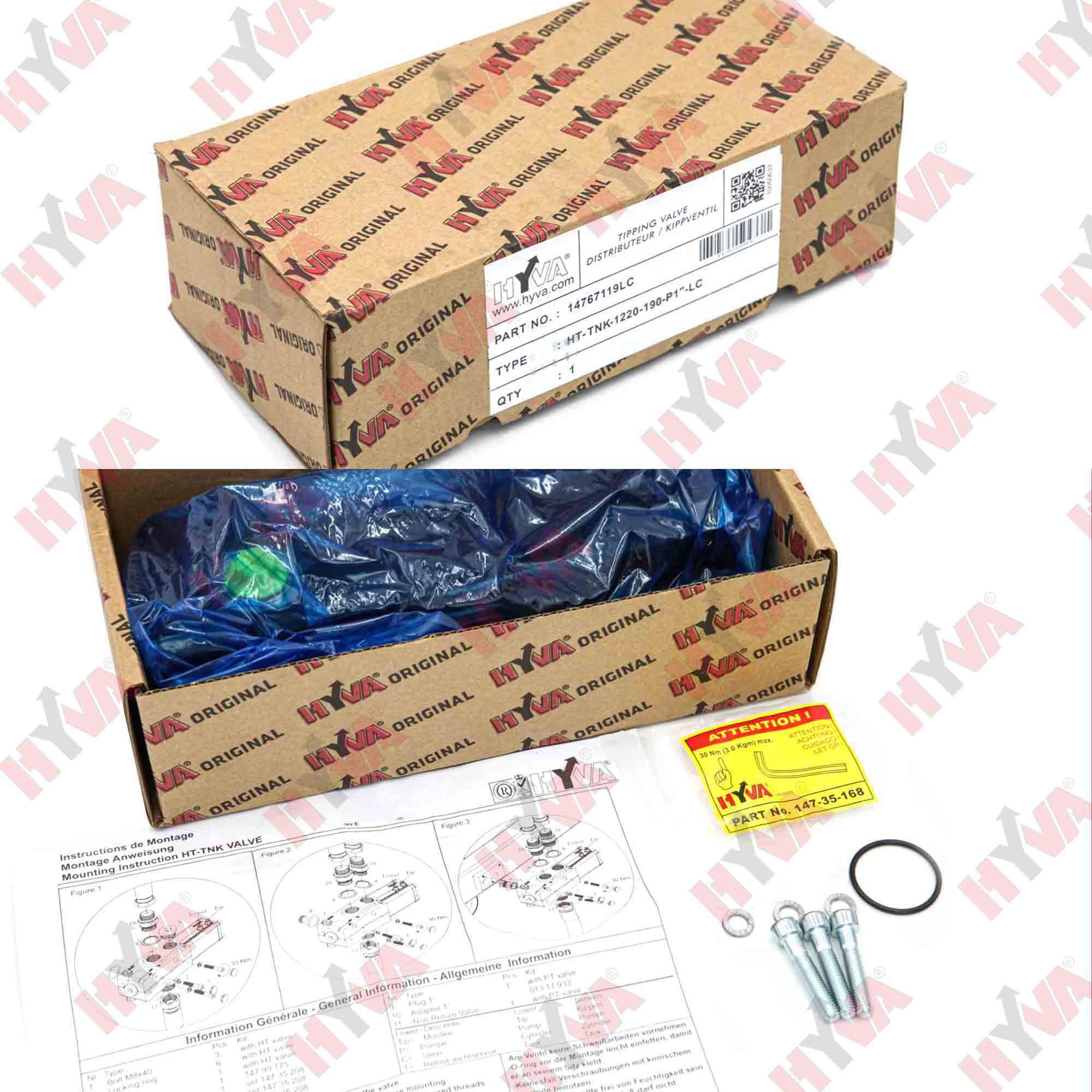 HYVA Original lifting valve for tipper trucks hydraulic system