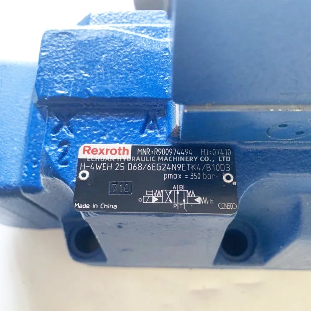 REXROTH Type Rexroth R900974494 H-4WEH25D686EG24N9ETK4B10D3 Hydraulic Operated Directional Control Valves
