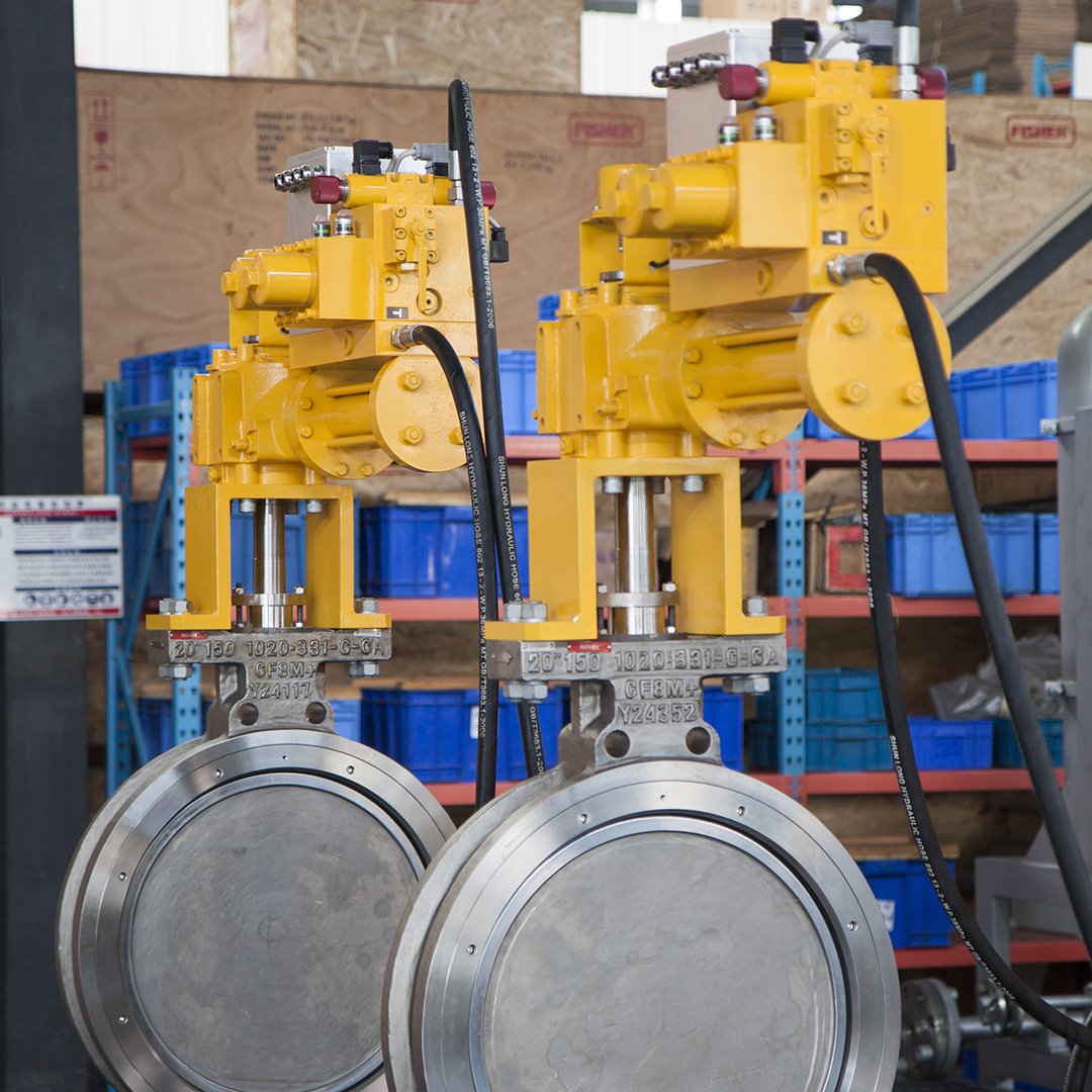 ZHTV 315 to 250000Nm Rotary Double Acting Explosionproof 0 to 200 Bar Hydraulic Pressure ISO Hydraulic Actuator