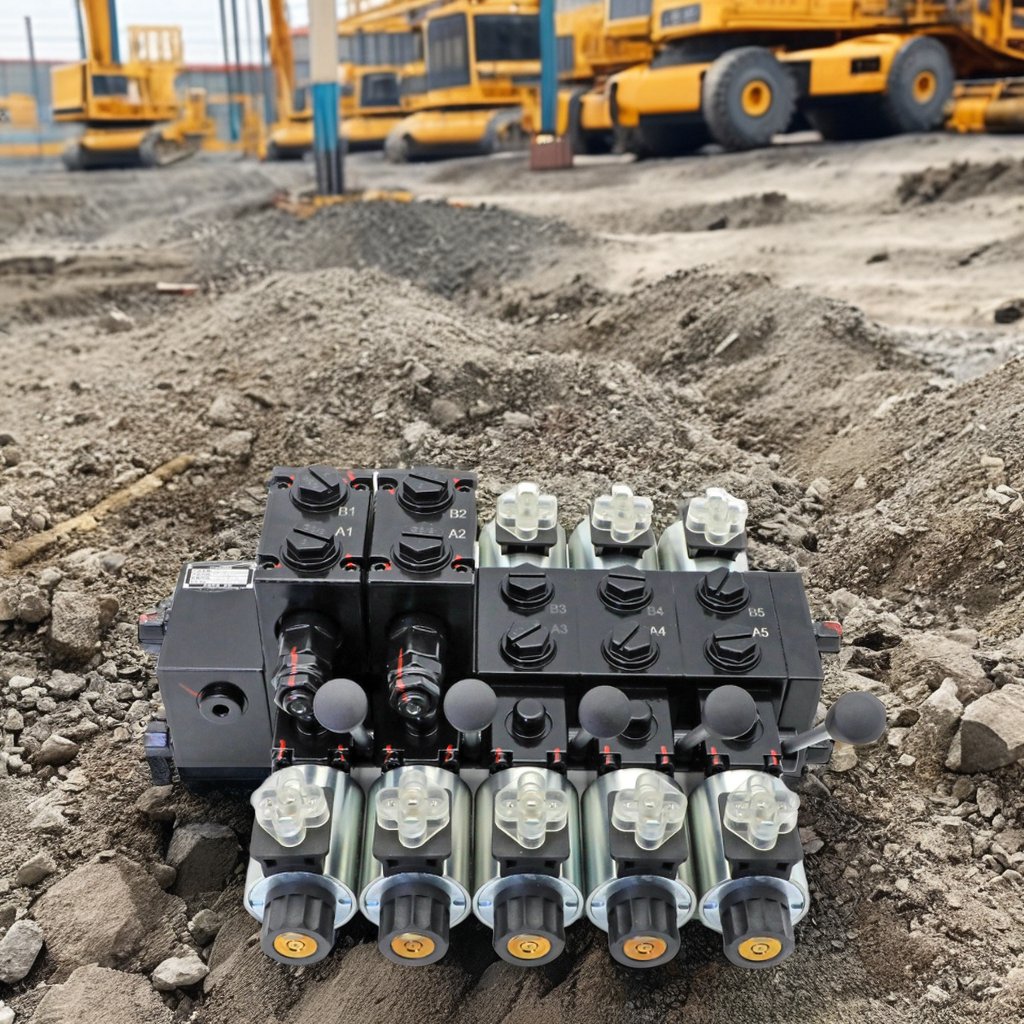 Hydraulic Control Valve 12V Electric Hydraulic Directional Valve with Hydraulic Solenoid Valve