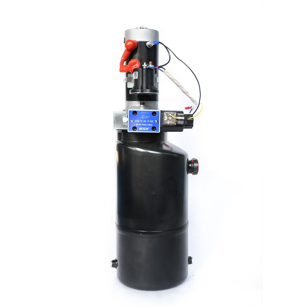 Small double acting 12v dc hydraulic power pack units for double-scissors lift