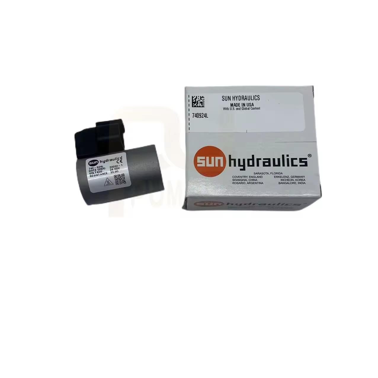 SUN HYDRAULICS Coils 740 Series 740-924L 24 VDC low-power coil with Deutsch DT04-2P connector without TVS Diode