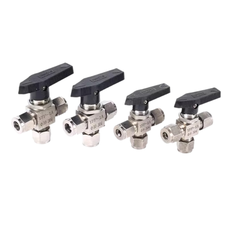 Stainless Steel Card Sleeve Three-Way Horizontal Panel Switching Valve L-Type YFP-1A American for Hydraulic Parts