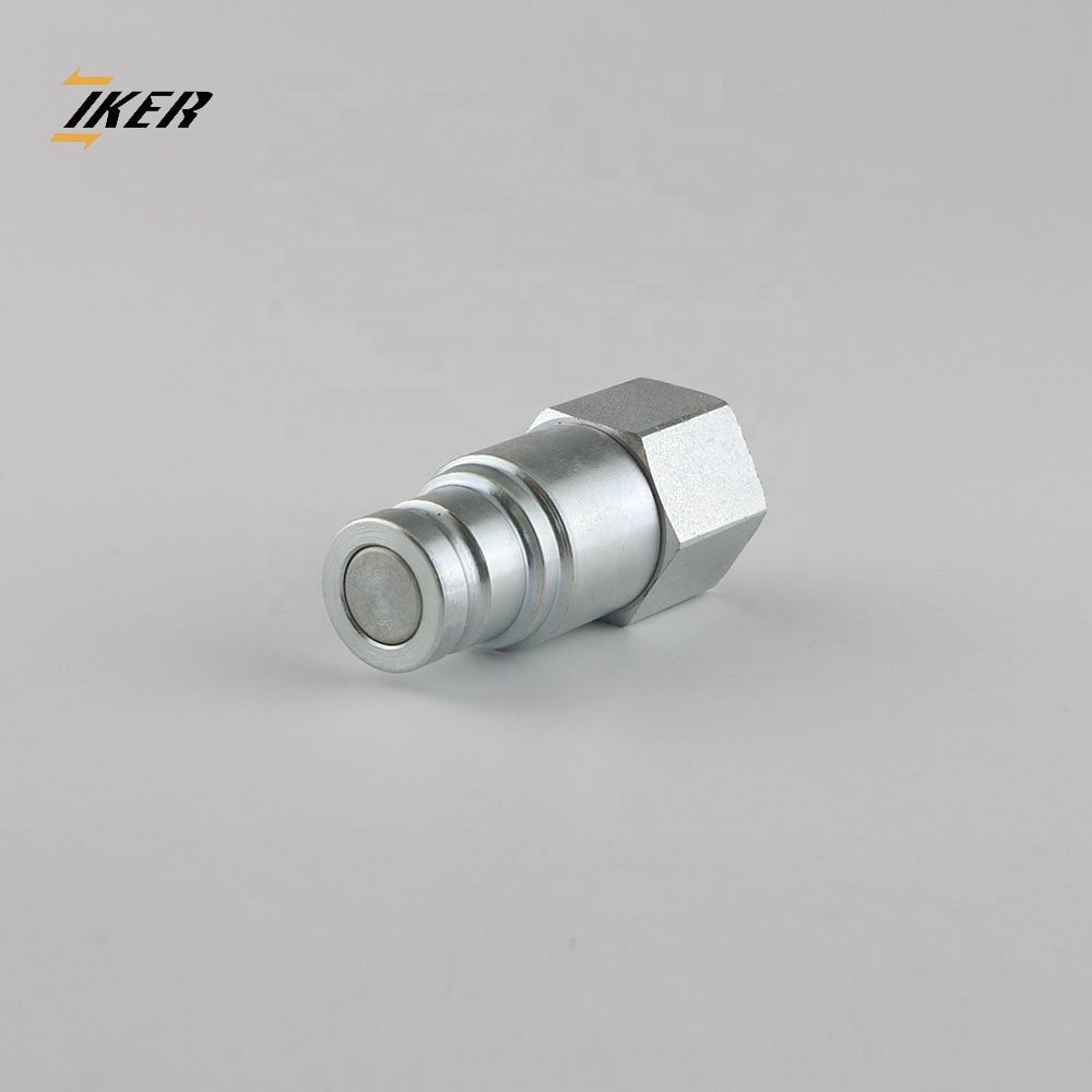 ZJ-FC ISO 16028 sleeve lock non-spill flush valves flush face hydraulic quick release couplings