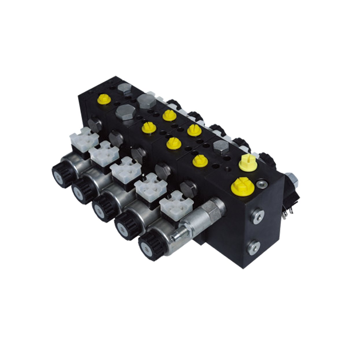 Hydraulic integrated group manifold block autonomous intelligent tractors directional speed control load holding valve bank