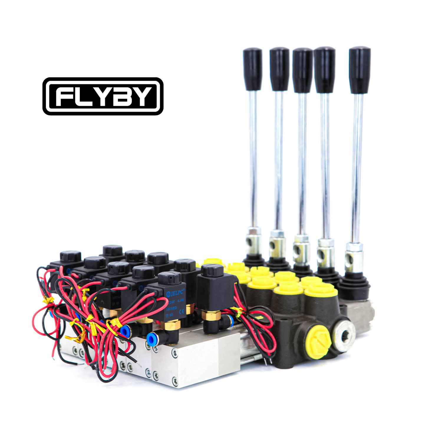 FLYBY Hydraulic Sectional Directional Valve Factory Joystick For Tractor Valve Type Flow Control Valve