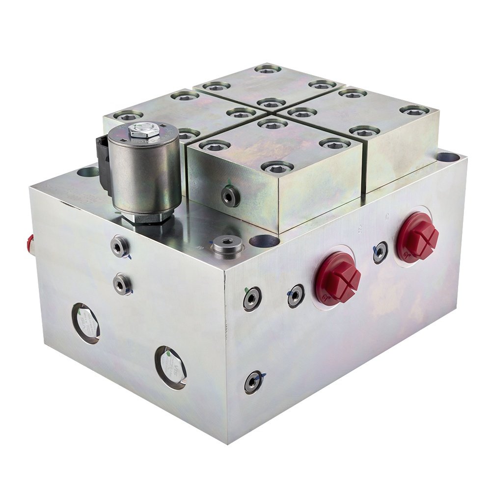 Hydraulic engineer custom 5-124L aluminum hydraulic manifold steel QT500 hydraulic valve block