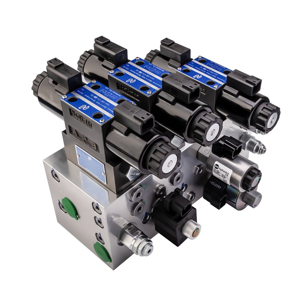 Hydraulic engineer custom 5-124L aluminum hydraulic manifold steel QT500 hydraulic valve block