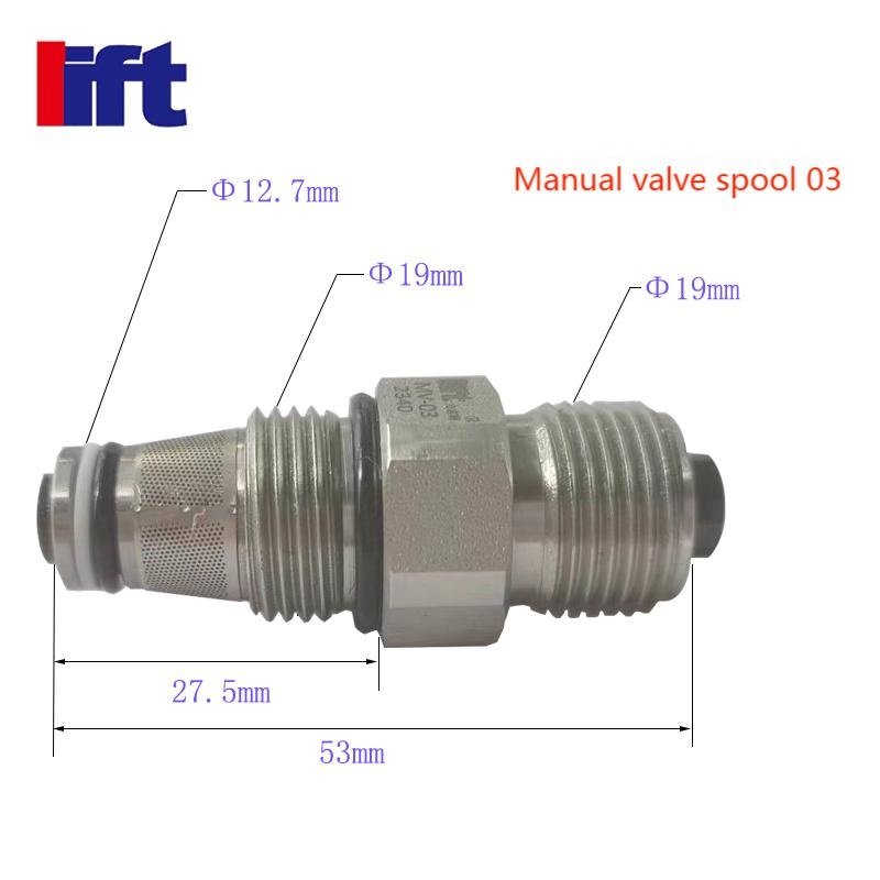 different spools for different valves Hydraulic solenoid valve spool