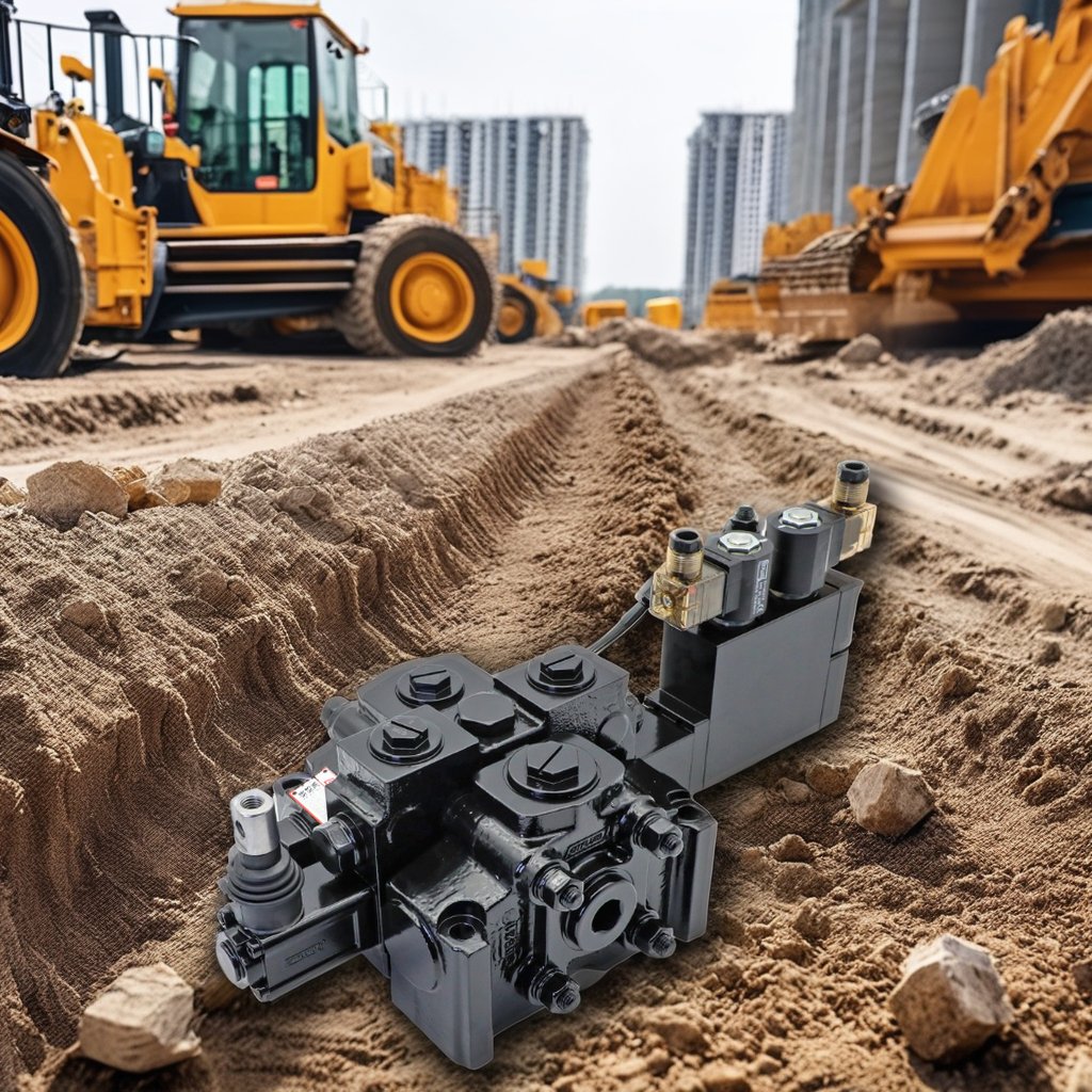 1 Section Hydraulic Sectional Control Valve Hydraulic Pressure Control Valves with Electric Control