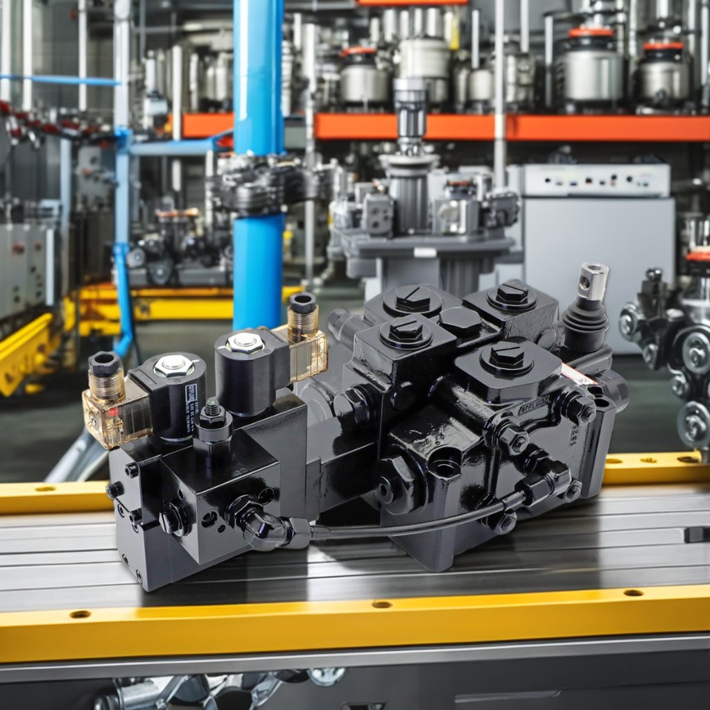 1 Section Hydraulic Sectional Control Valve Hydraulic Pressure Control Valves with Electric Control