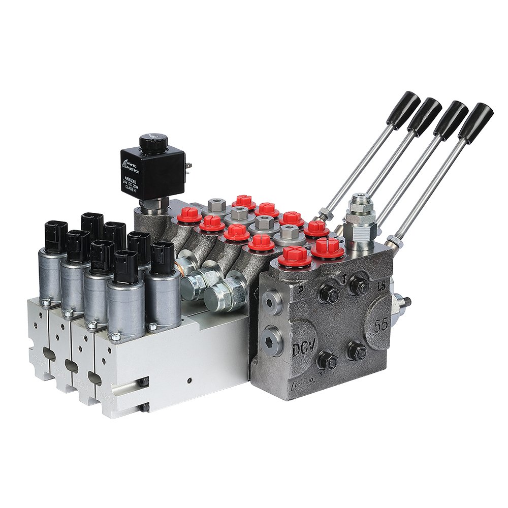Electric Control Proportional Hydraulic Valve Manual Control Directional Control Valve with Hydraulic Levers