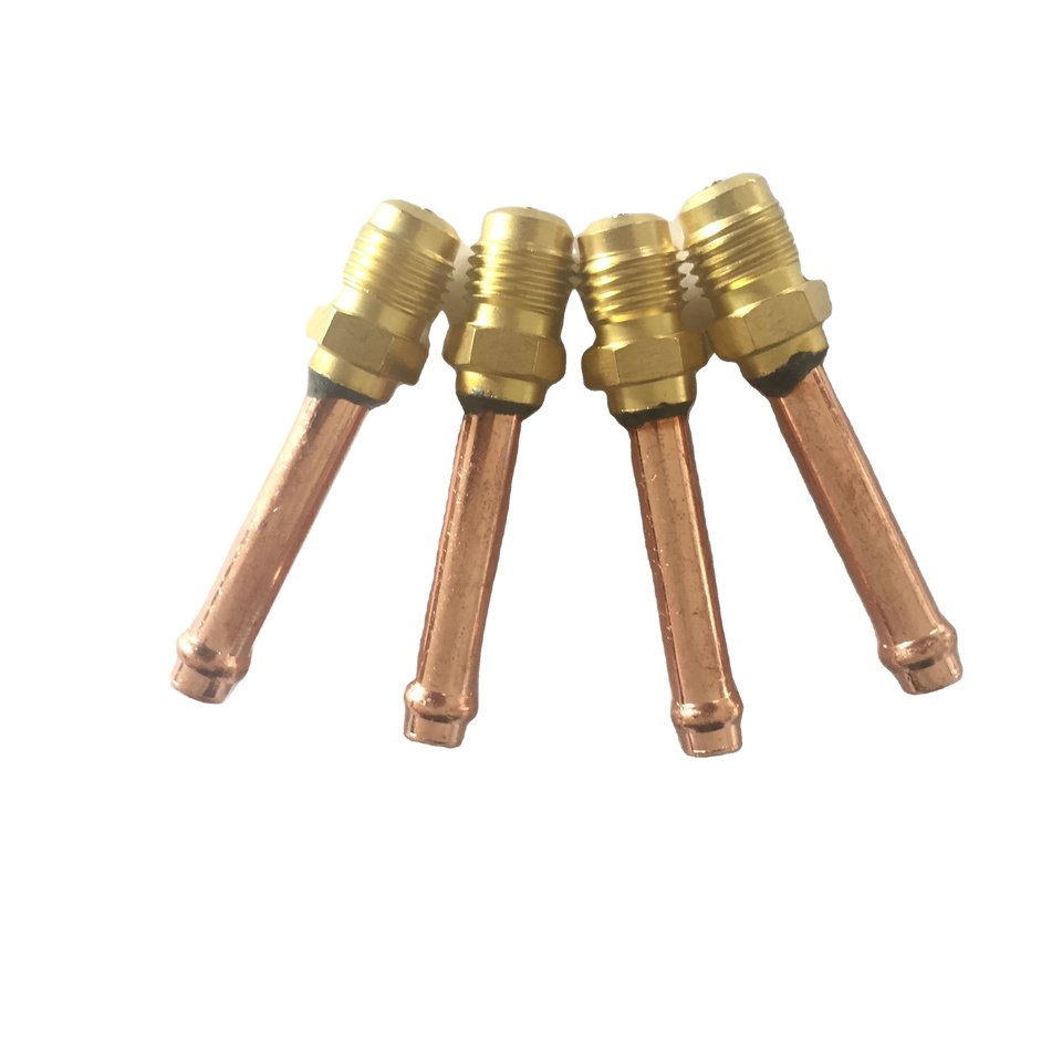 1/4 3/16 Copper Access Valve for Refrigeration Parts Hydraulic Control Structure Pneumatic Power for Gas and Water Media