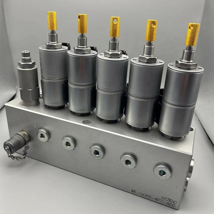 Mayroth High Quality Multi-way Valve Block OEM Aluminum Hydraulic Valve Block Assembly For Hydraulic Aerial Cage