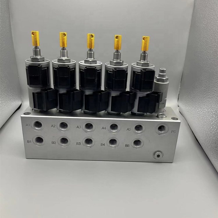 Mayroth High Quality Multi-way Valve Block OEM Aluminum Hydraulic Valve Block Assembly For Hydraulic Aerial Cage