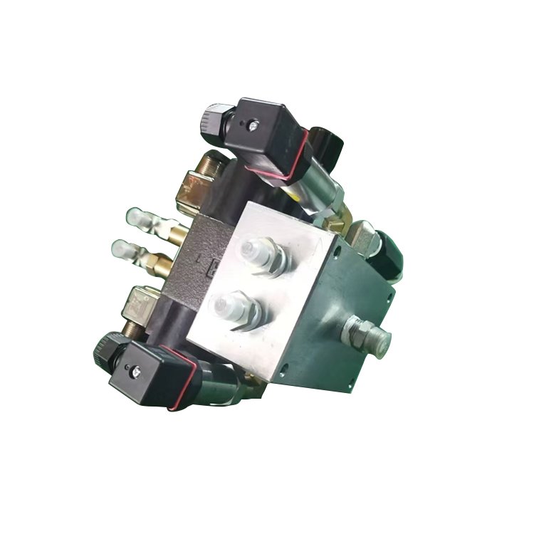 2024 Factory Wholesale Customization: Install 1 oil circuit block and 2 solenoid valves into a hydraulic valve group