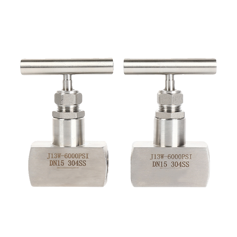 304/316 Stainless Steel High-Pressure 4-Point DN15 Needle Globe Valve with 2-Point Internal Thread for Hydraulic Parts