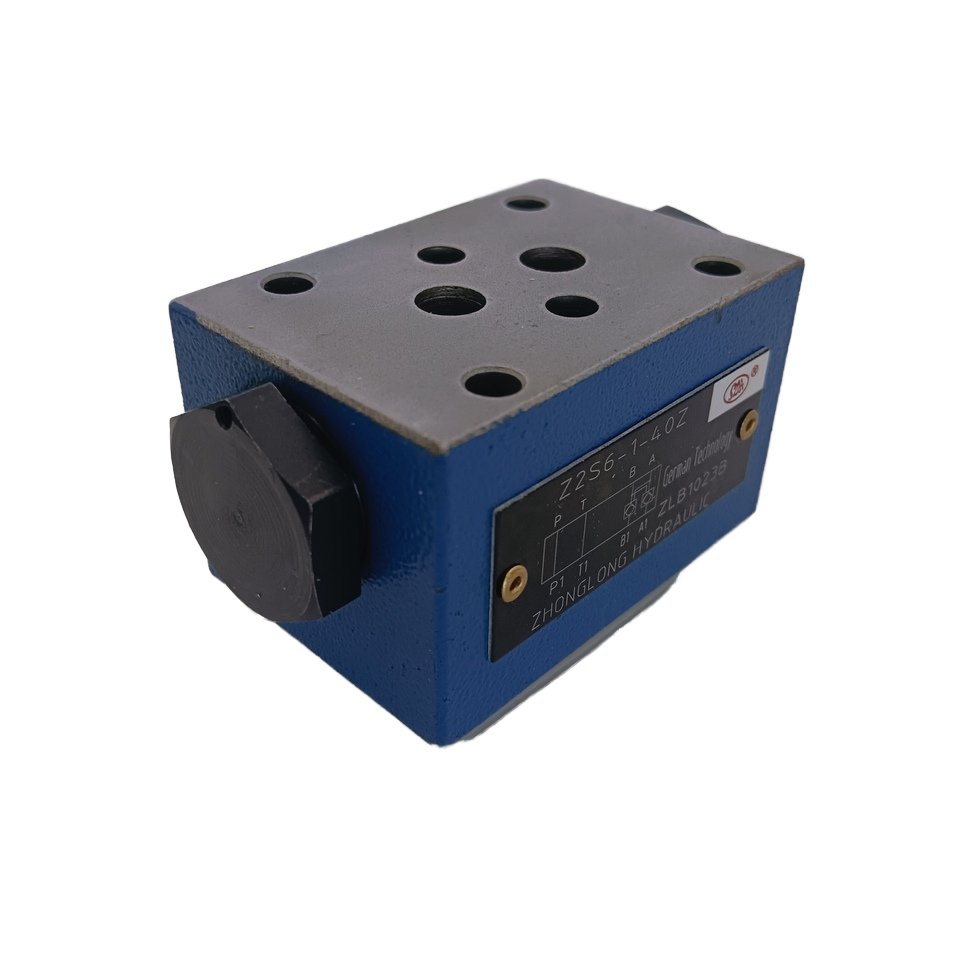 Z2S superimposed hydraulic control one-way valve