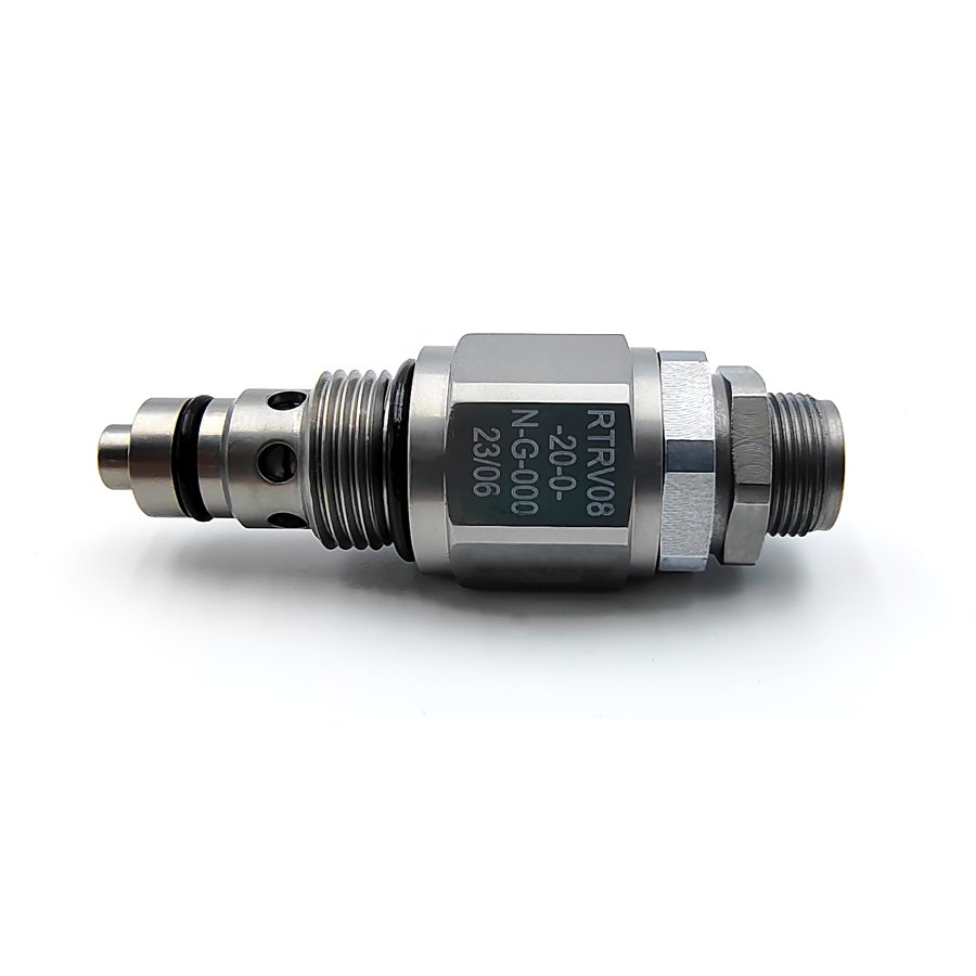A Screw-in, Cartridge-style, Direct-acting, Poppet-type, Hydraulic Relief Valve RADK RV08-20 Hydraulic Threaded Cartridge Valve