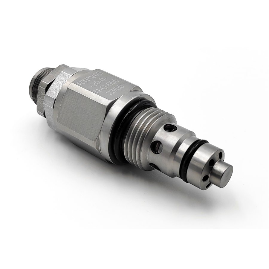 A Screw-in, Cartridge-style, Direct-acting, Poppet-type, Hydraulic Relief Valve RADK RV08-20 Hydraulic Threaded Cartridge Valve
