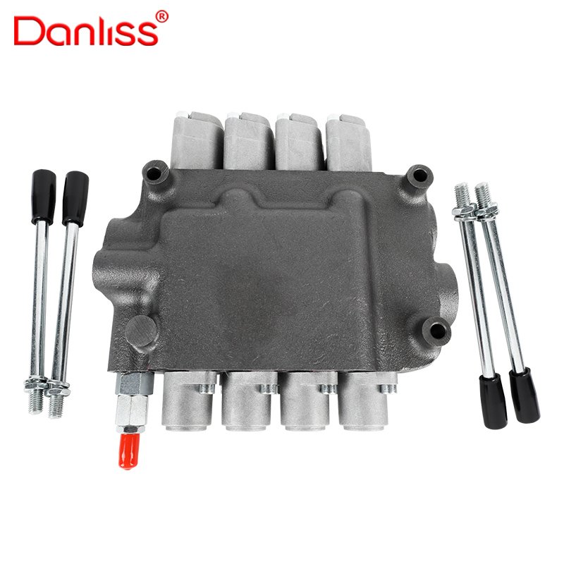 4P80 hydraulic Multi-way hydraulic valves directional control with block 80L/min spool valve hydraulic