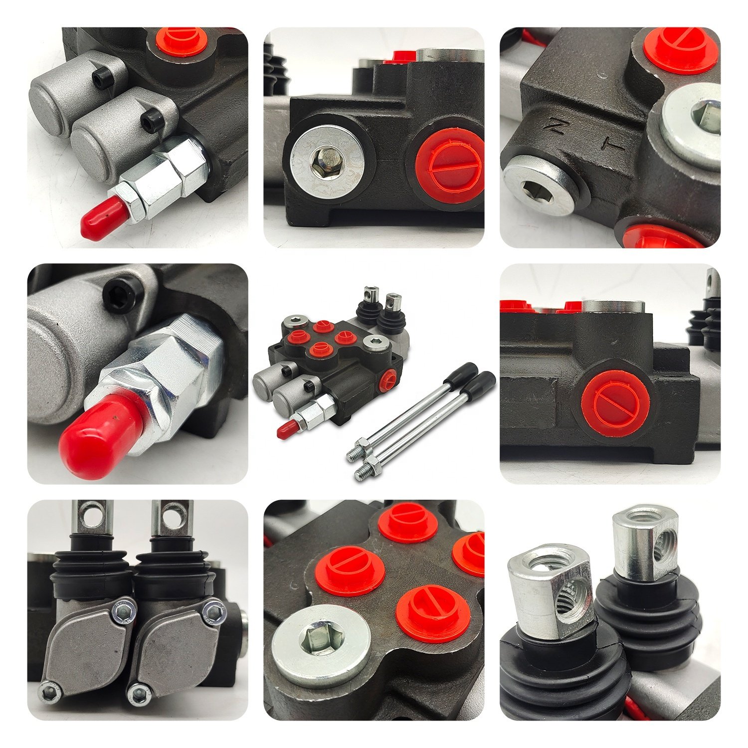 P40 Series 2 Spools Detent Control Spring Return Monoblock Integral Directional Hydraulic Control Valve