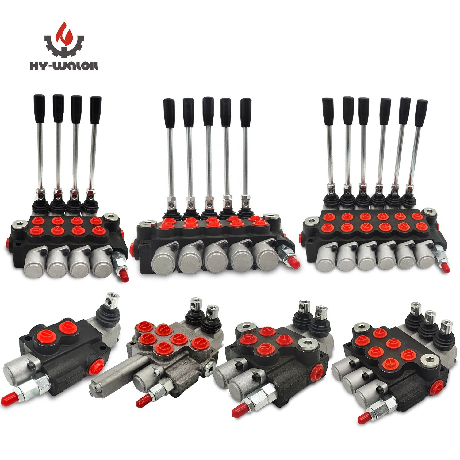 P40 Series 2 Spools Detent Control Spring Return Monoblock Integral Directional Hydraulic Control Valve