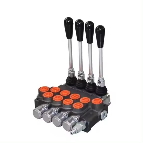 High Performance 4 Spool P40-4 Hydraulic Monoblock Directional Control Valve for Farm Equipment Manufacturer Tractor Parts
