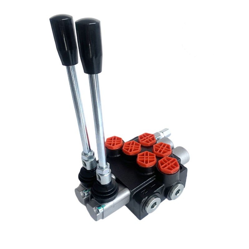 1 Joystick Control 2 Spool Proportional Valve P40 P80 P120 Hydraulic Directional Control Hand Valve for Tractor Loader