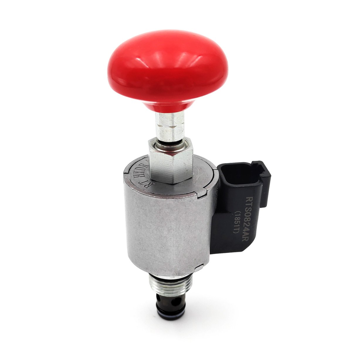 Hydraulic Solenoid on/off Controls 2-Way Poppet Type Normally Closed - Emerncy Handle Screw-In Threaded Cartridge Valve SV08-20J