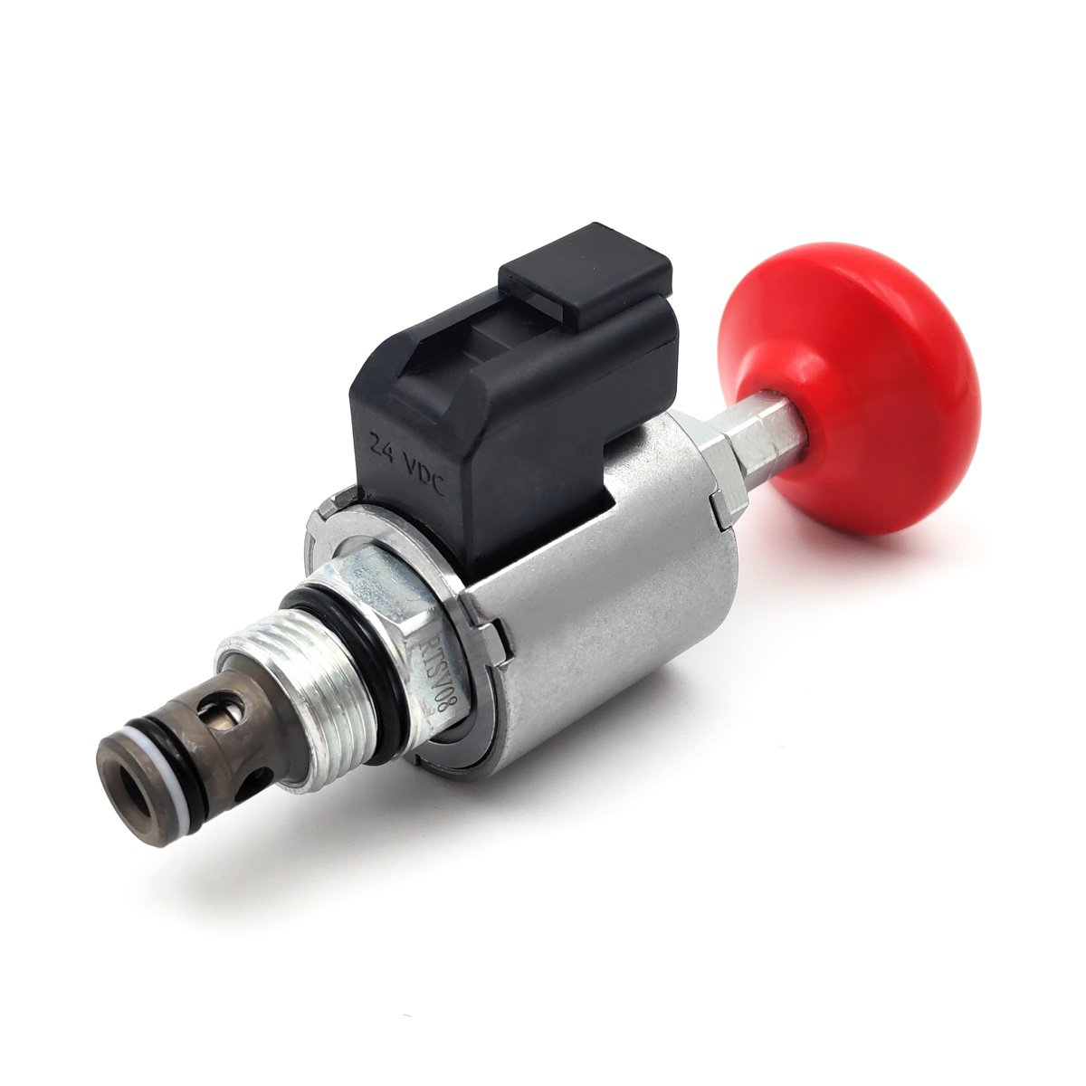 Hydraulic Solenoid on/off Controls 2-Way Poppet Type Normally Closed - Emerncy Handle Screw-In Threaded Cartridge Valve SV08-20J