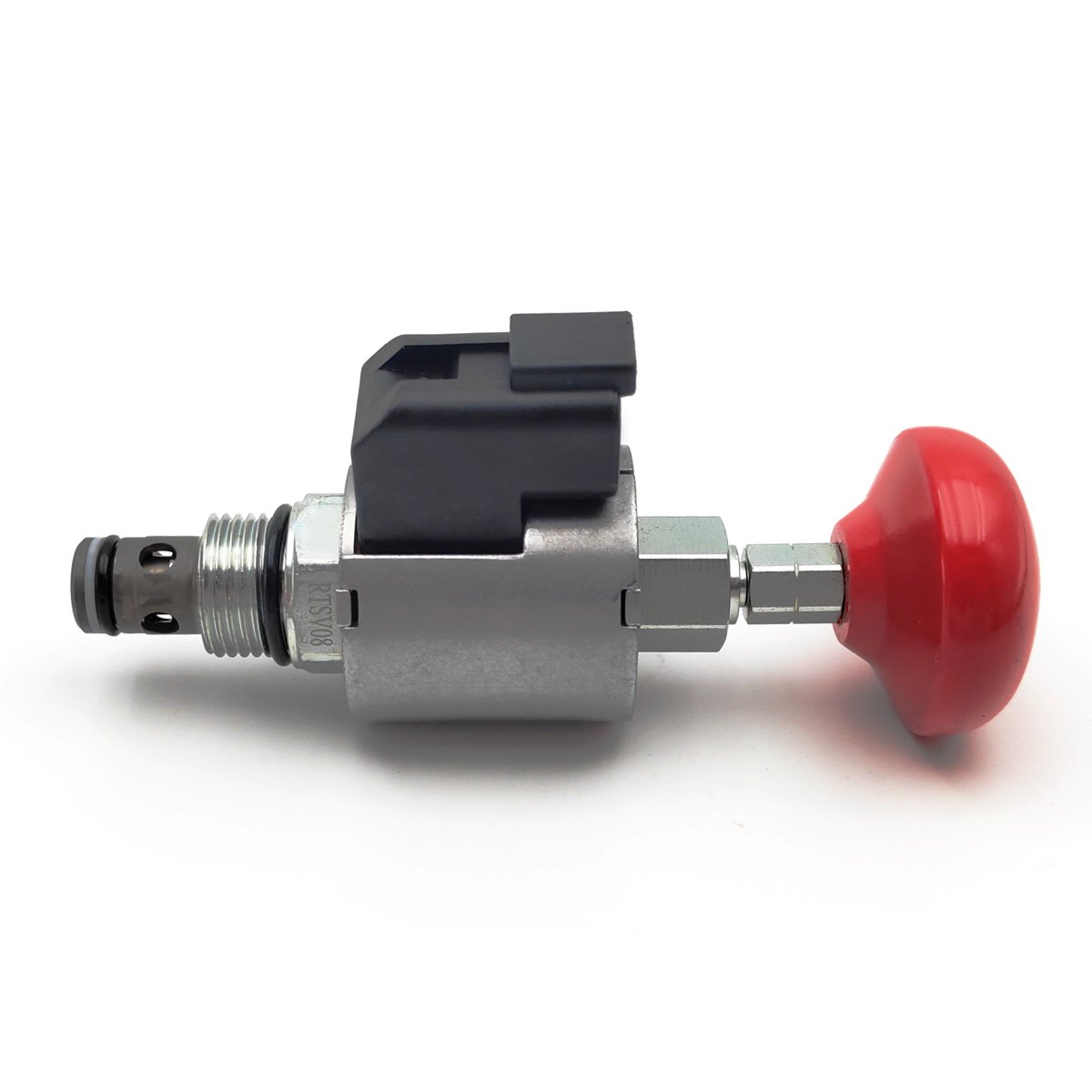 Hydraulic Solenoid on/off Controls 2-Way Poppet Type Normally Closed - Emerncy Handle Screw-In Threaded Cartridge Valve SV08-20J