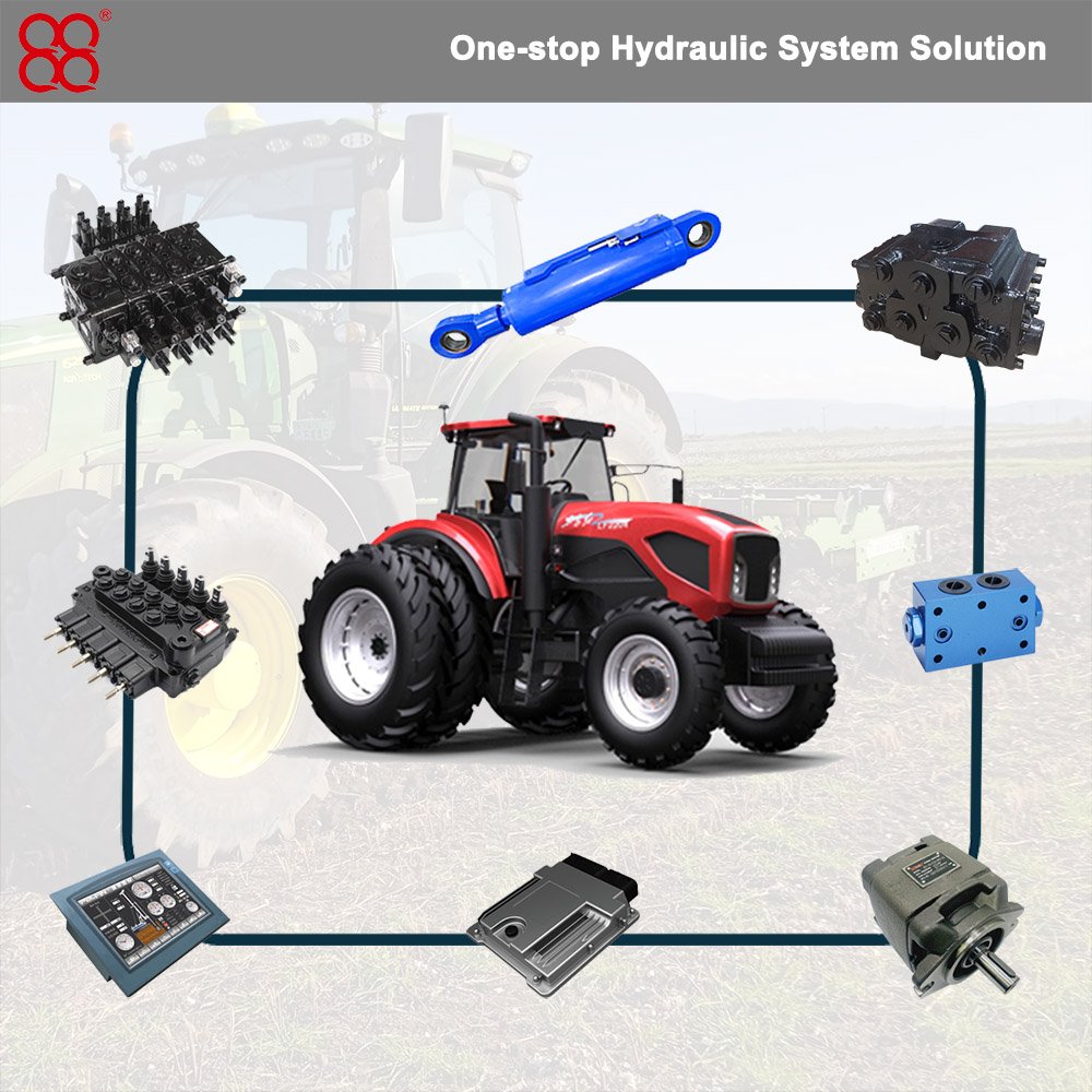 Agriculture Tractor Hydraulic Amplifier High Flow Directional Control Valve for Sale