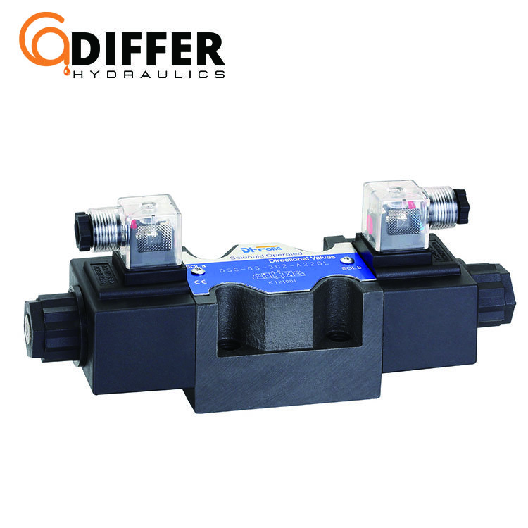excavator Solenoid Directional Control proportional hydraulic Valve Yuken Series DSG03 Type