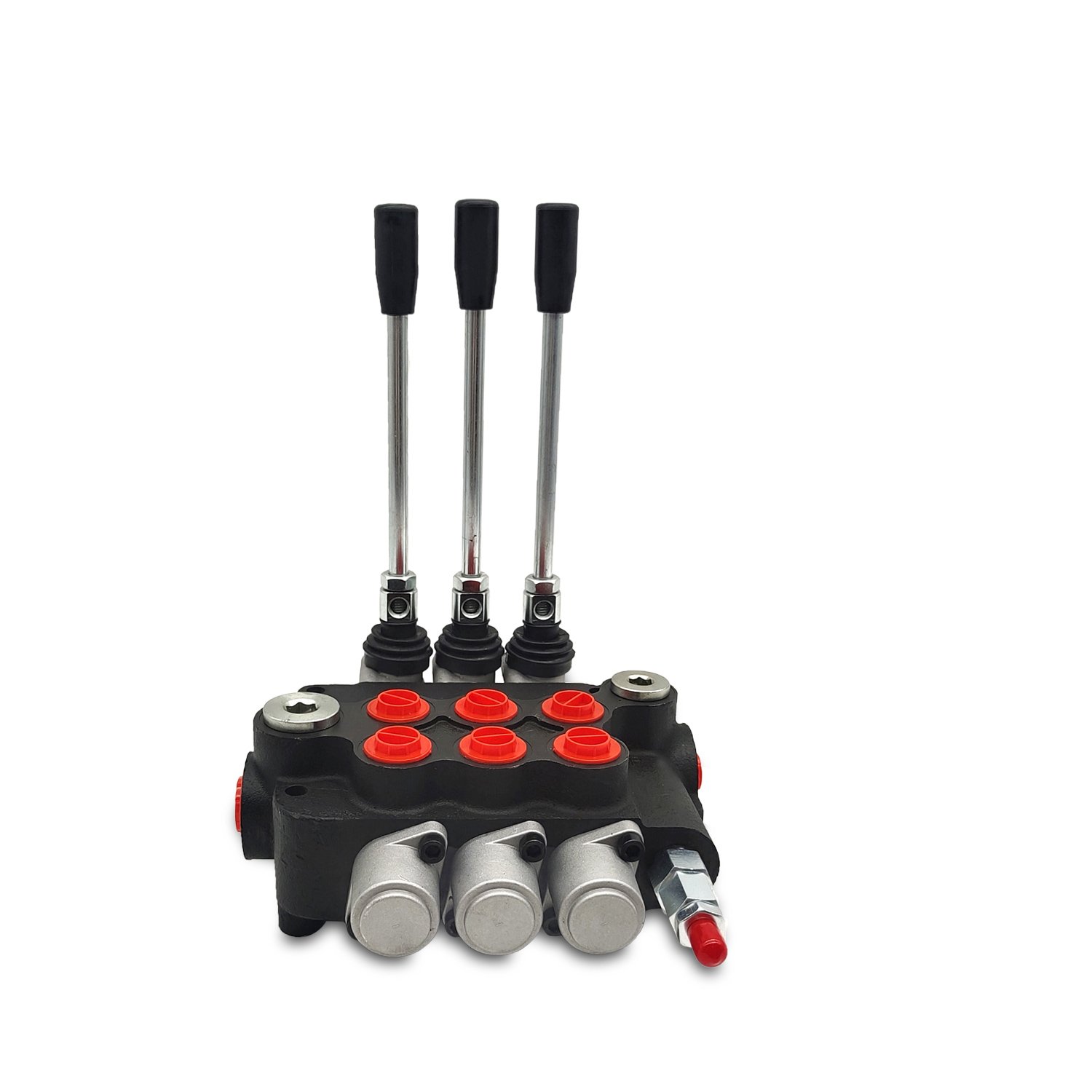 Lixin P80 3 spools hydraulic spool valve with joystick with 80 l/min control for heavy tractor