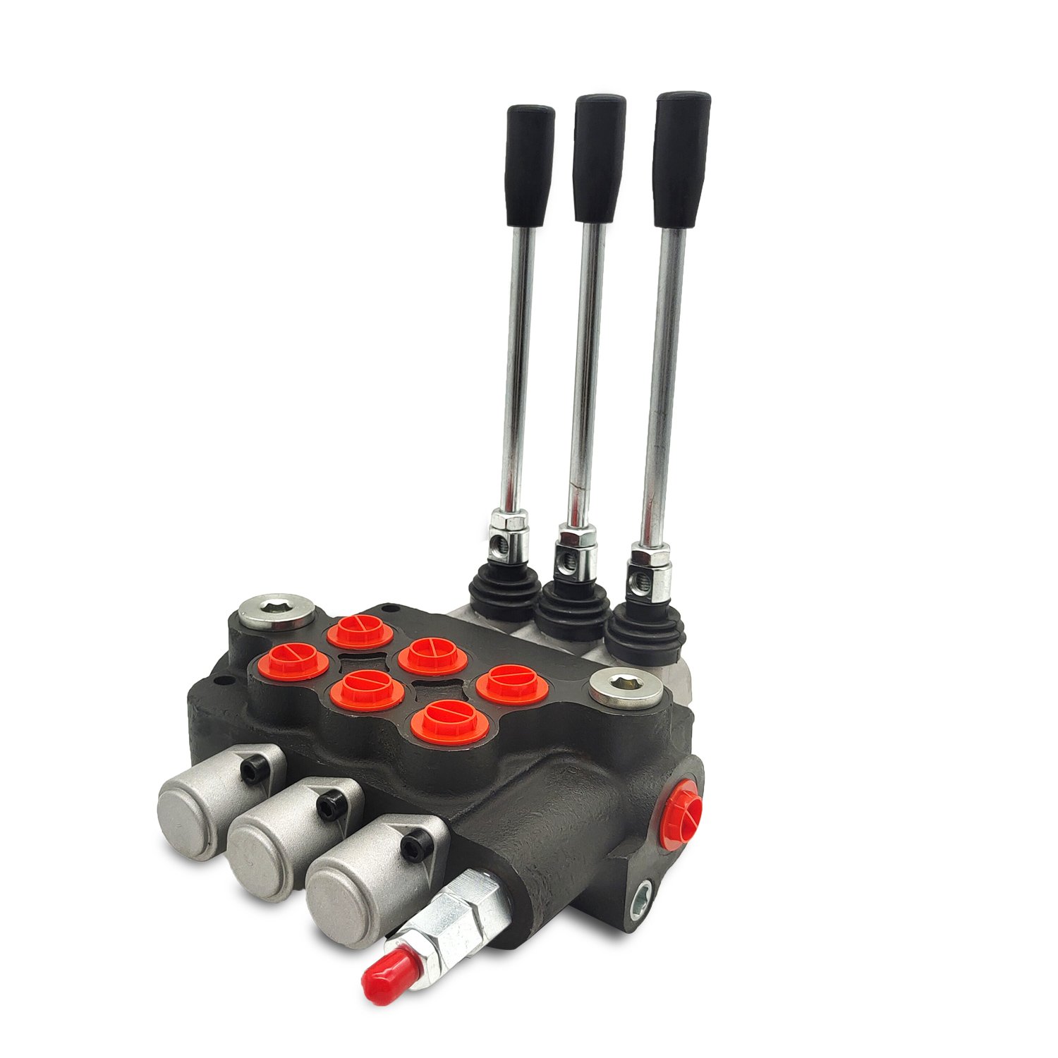 Lixin P80 3 spools hydraulic spool valve with joystick with 80 l/min control for heavy tractor