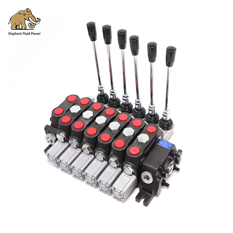 DCV100 100L/M Flow Hydraulic Sectional Control Valve Manual Control