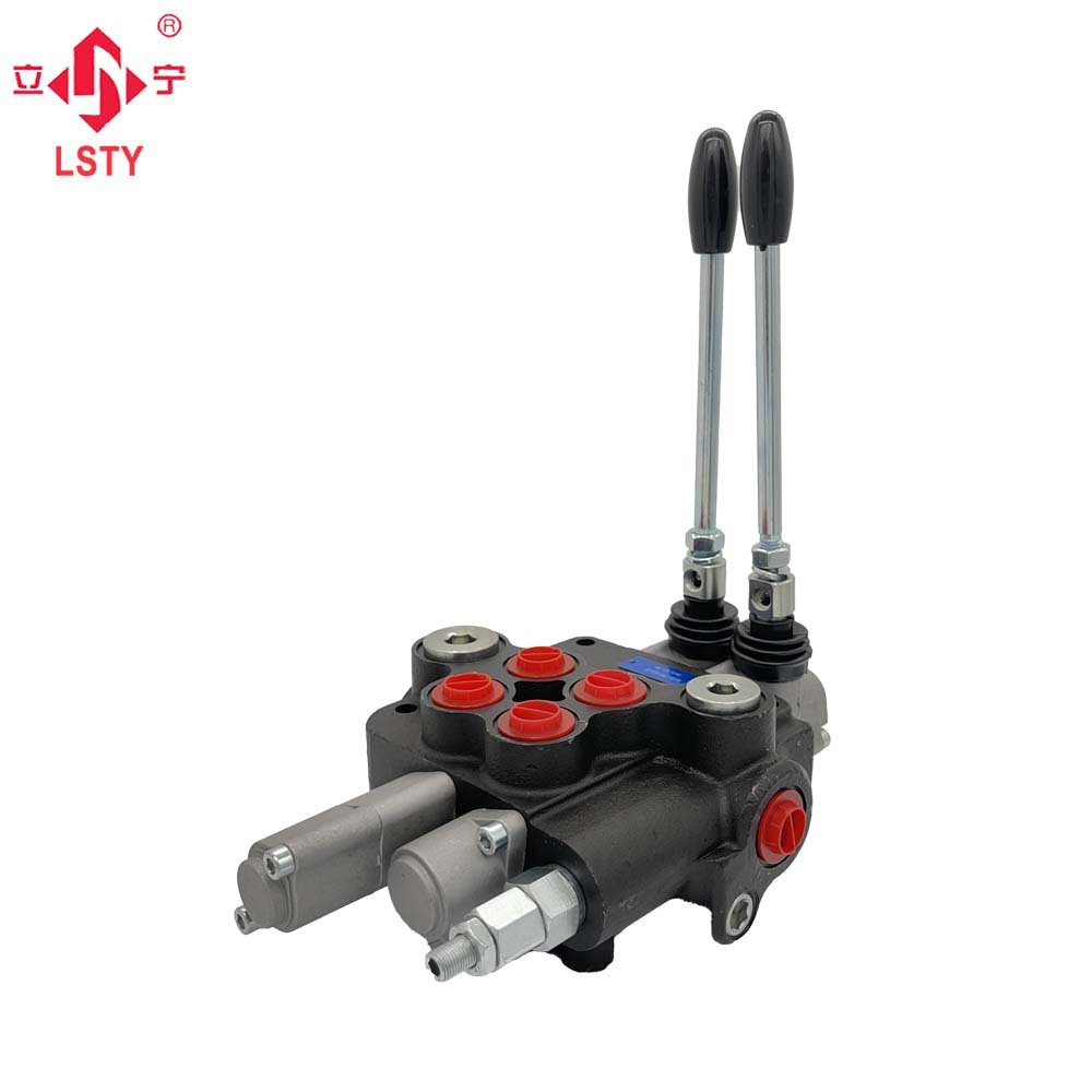 P80 Series Monoblock Directional Control Valve 1-6 Section 80Flow Joystick operation Hydraulic Control Valve for loader forklift