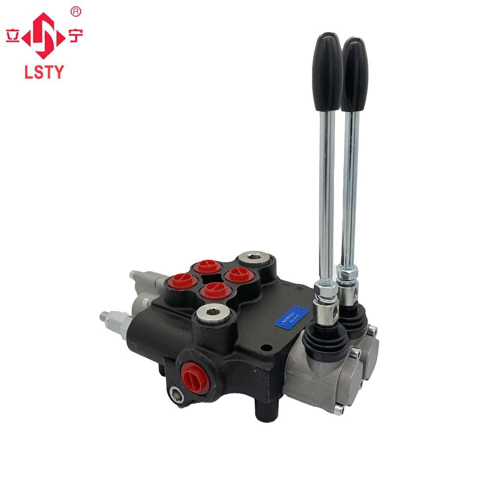 P80 Series Monoblock Directional Control Valve 1-6 Section 80Flow Joystick operation Hydraulic Control Valve for loader forklift
