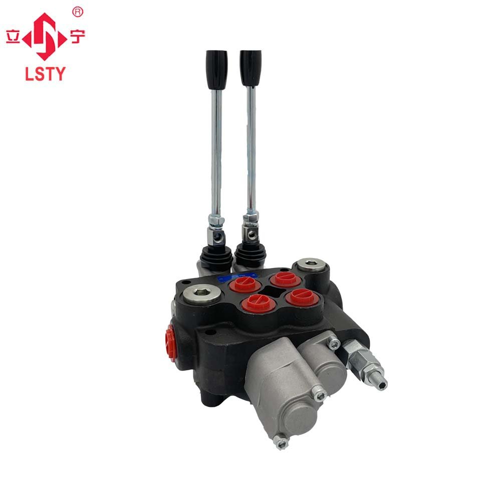 P80 Series Monoblock Directional Control Valve 1-6 Section 80Flow Joystick operation Hydraulic Control Valve for loader forklift