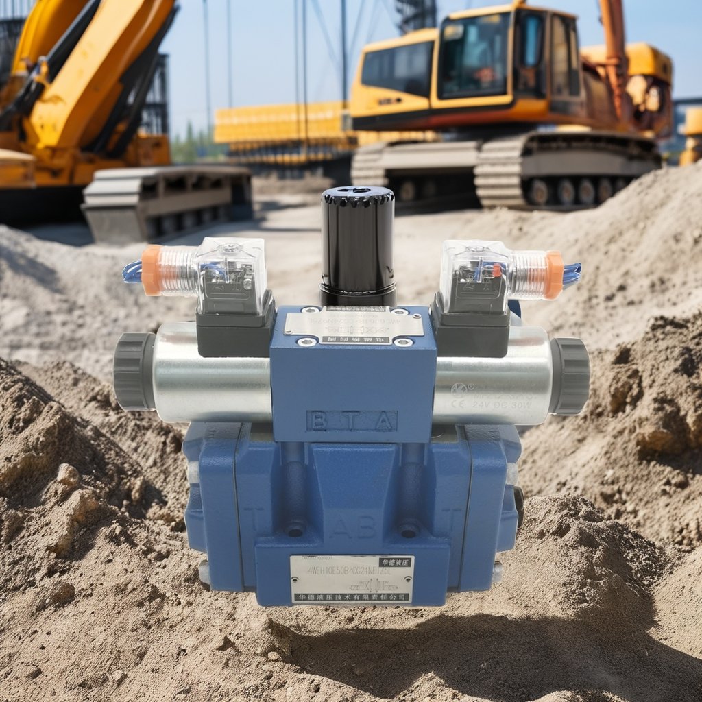 Huade High Quality Hydraulic Directional Control Valve 4WEH10E50B/CG24NETZ5L Electro-Hydraulic Directional Valve
