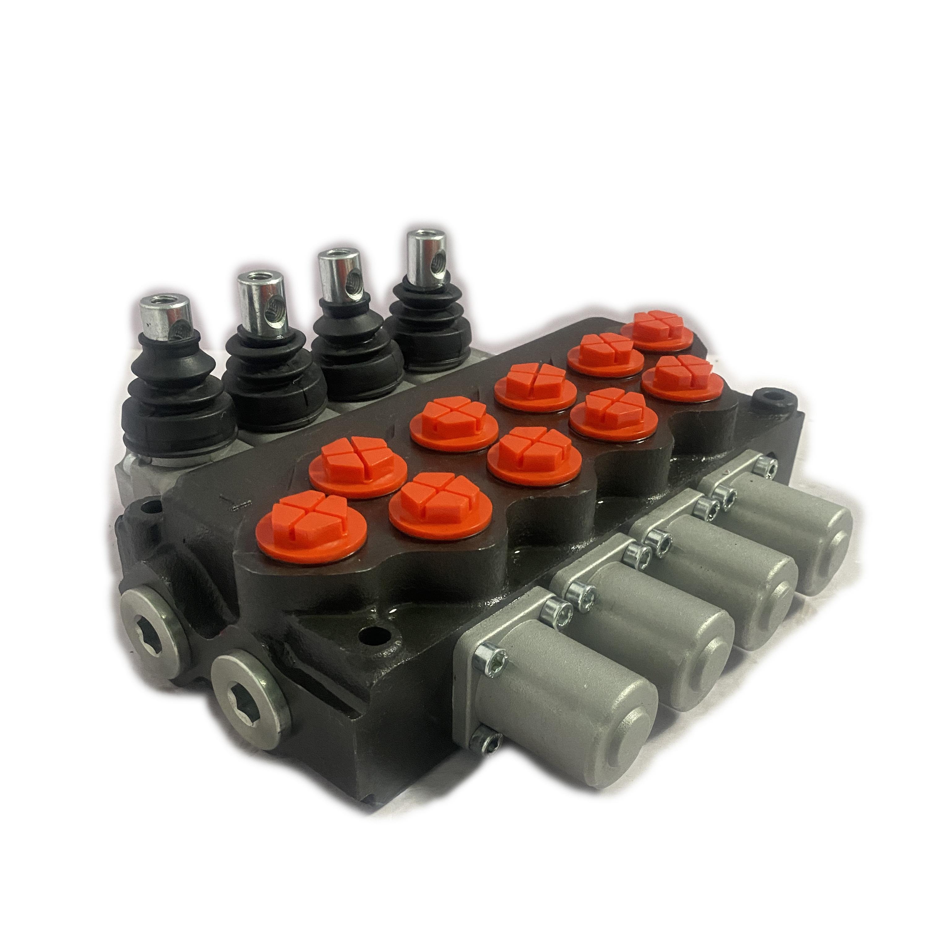 Lixin 3600 PSI 18 GPM Rating SD11 Series 4 Spools Hydraulic Directional Control Valve