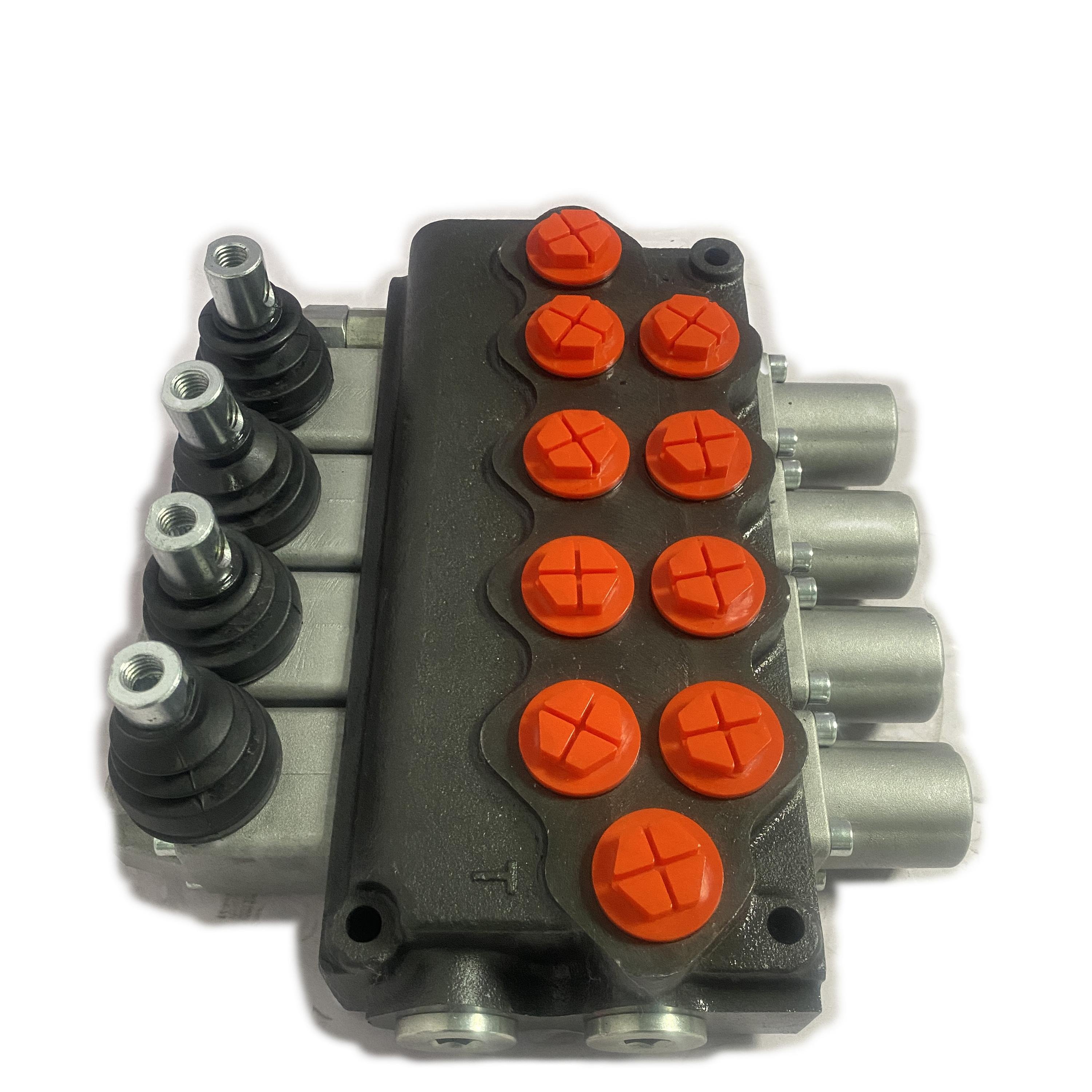 Lixin 3600 PSI 18 GPM Rating SD11 Series 4 Spools Hydraulic Directional Control Valve