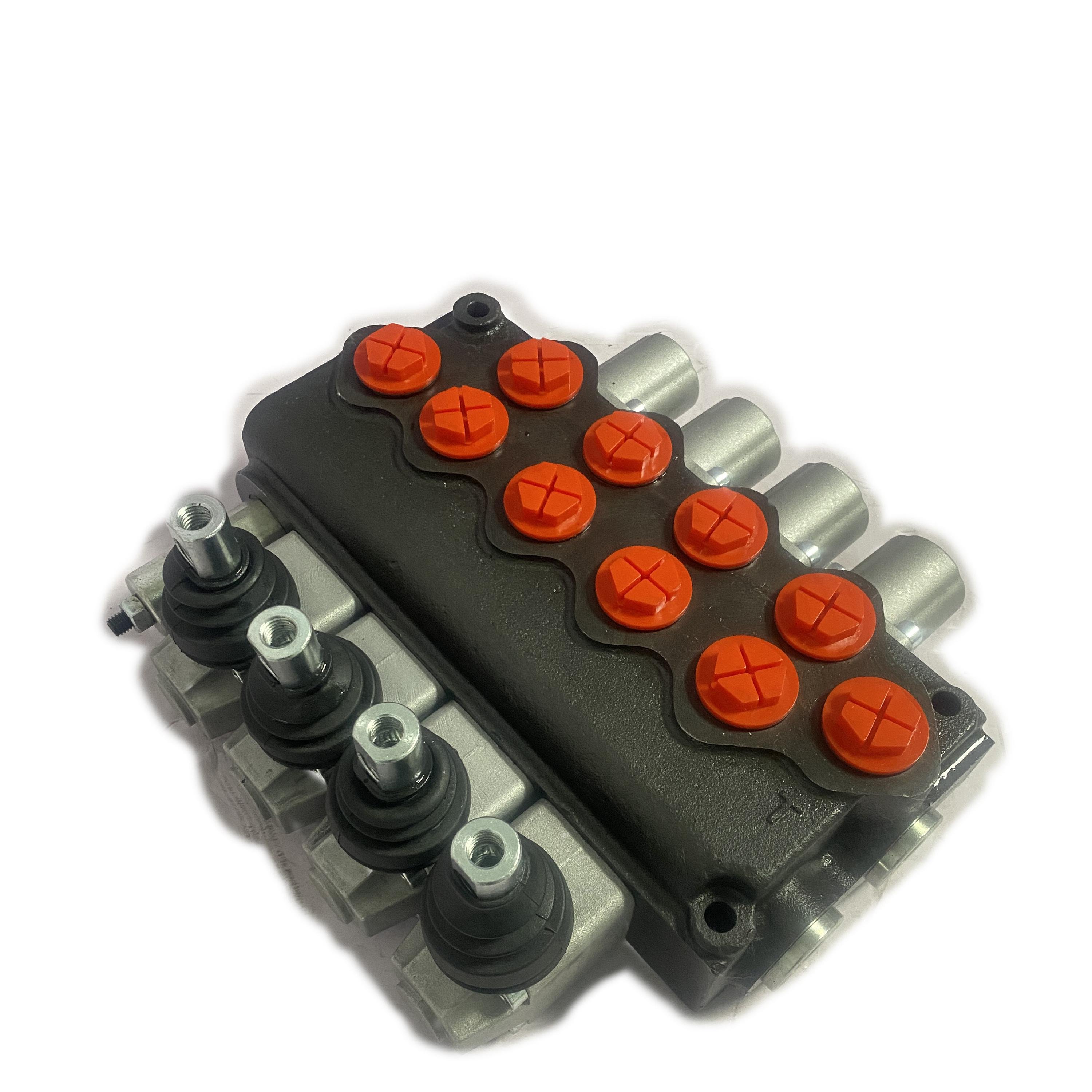 Lixin 3600 PSI 18 GPM Rating SD11 Series 4 Spools Hydraulic Directional Control Valve