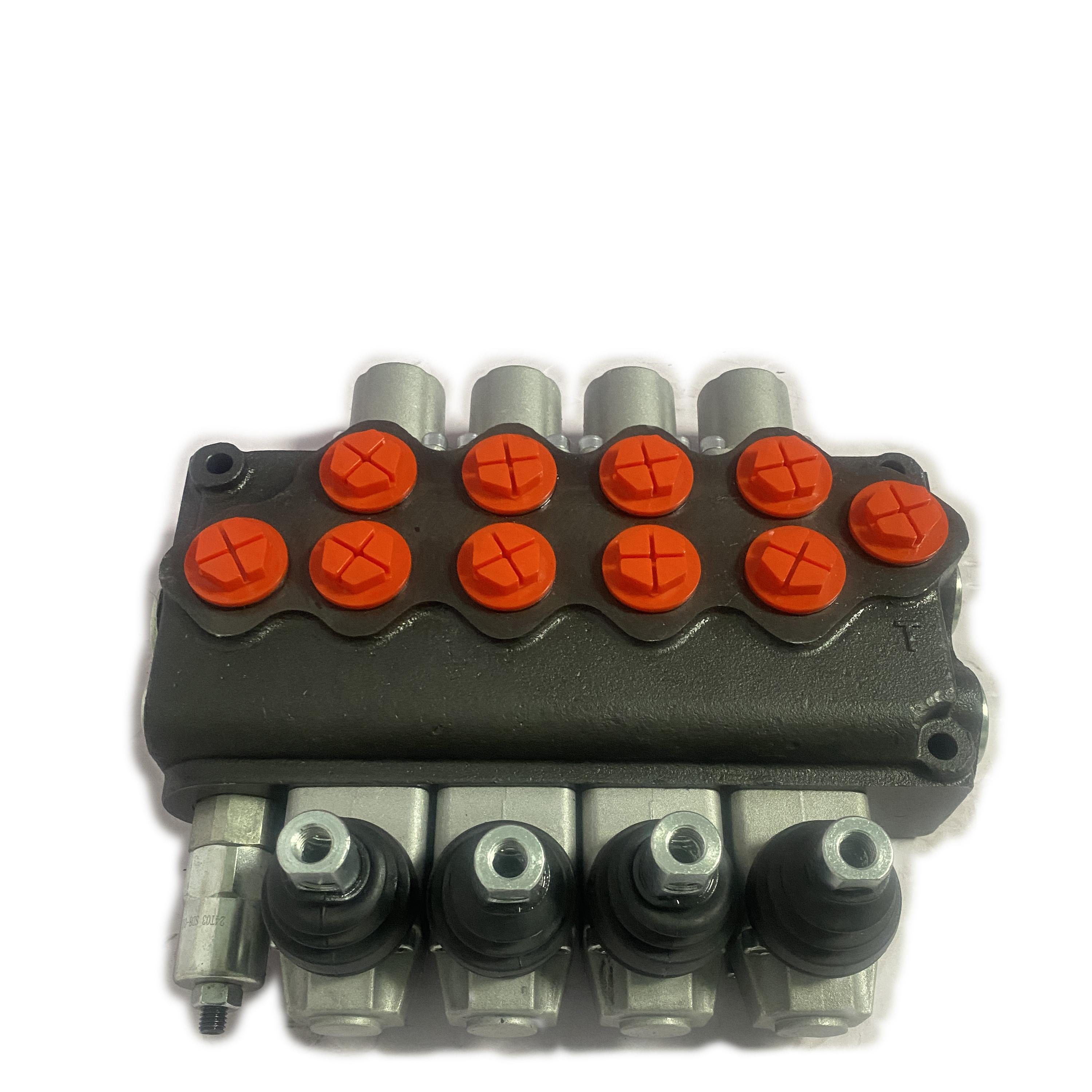 Lixin 3600 PSI 18 GPM Rating SD11 Series 4 Spools Hydraulic Directional Control Valve