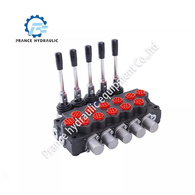 Customized Sd5 250 Distributor Solenoid Hydraulic Valve Control Monoblock Joystick Tractor Directional Control Valve