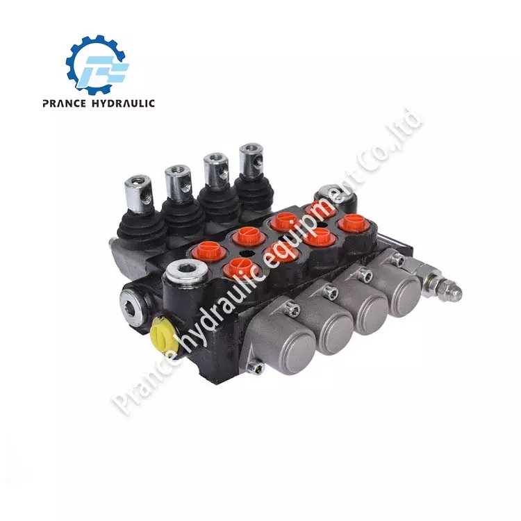 Customized Sd5 250 Distributor Solenoid Hydraulic Valve Control Monoblock Joystick Tractor Directional Control Valve