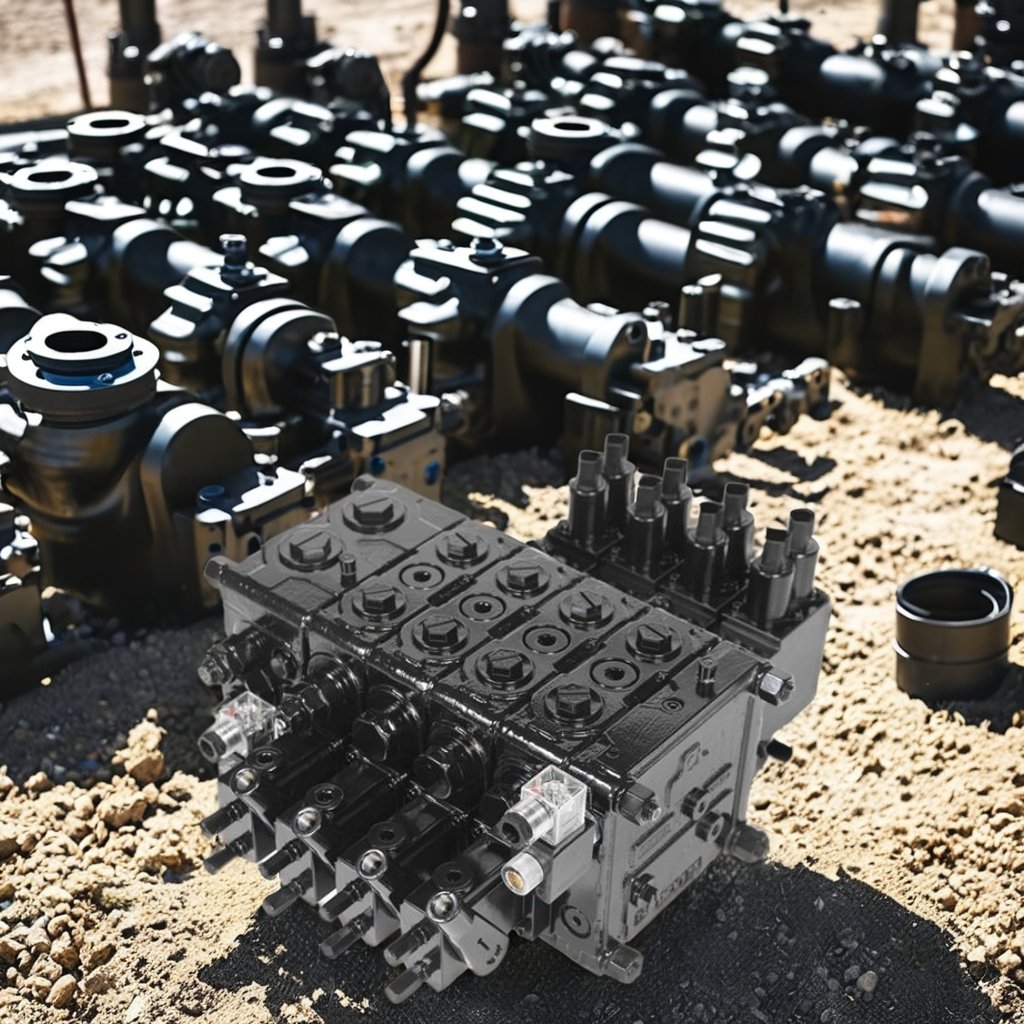 120L Proportional Valve Hydraulic Sectional 4 Spools Hydraulic Proportional Valve with Joysticks