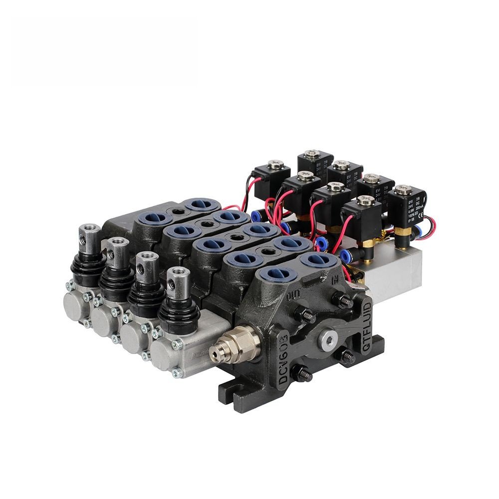 Good Quality Hydraulic Diverter Valve 3 Way Electro-Hydraulic Sectional Directional Control Valve for Leveler Use